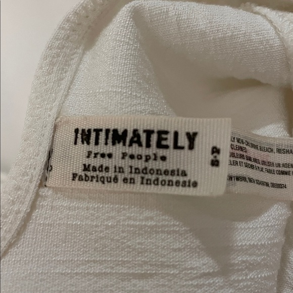 Free People white Ruffled Bodysuit - Picture 7 of 9